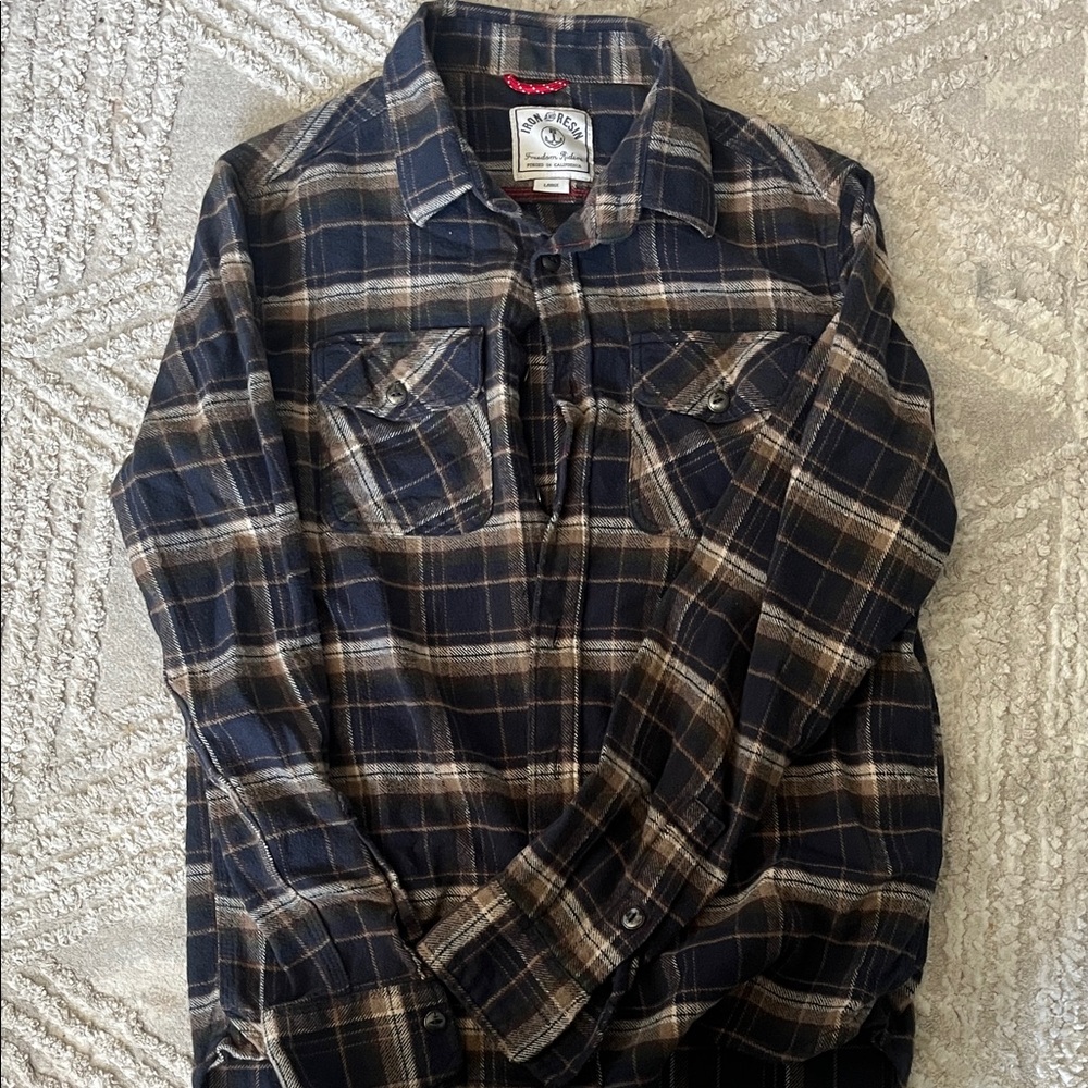 Iron and resin flannel